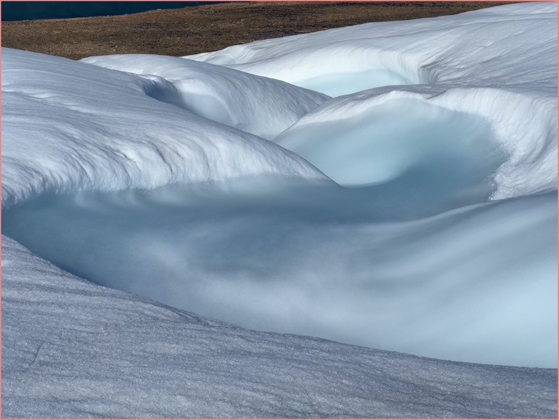 Meltwater channel on the ice surface NW Greenland meltwater channel 2